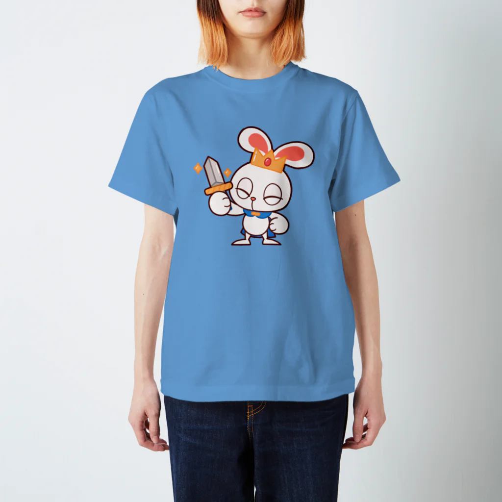 レタ(LETA)のぽっぷらうさぎ(勇敢！) Regular Fit T-Shirt