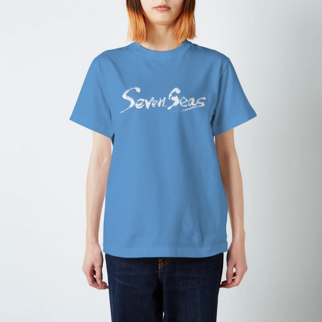 セブンシーズ Online StoreのSeven Seas 文字ロゴ（白文字） Regular Fit T-Shirt