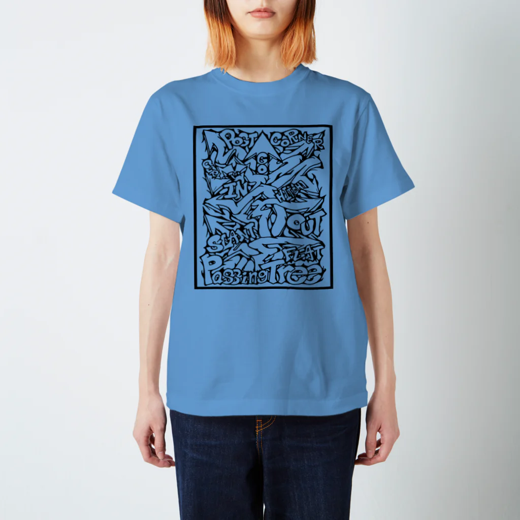 PB.DesignsのPassing Tree 透過・黒線 スタンダードTシャツ