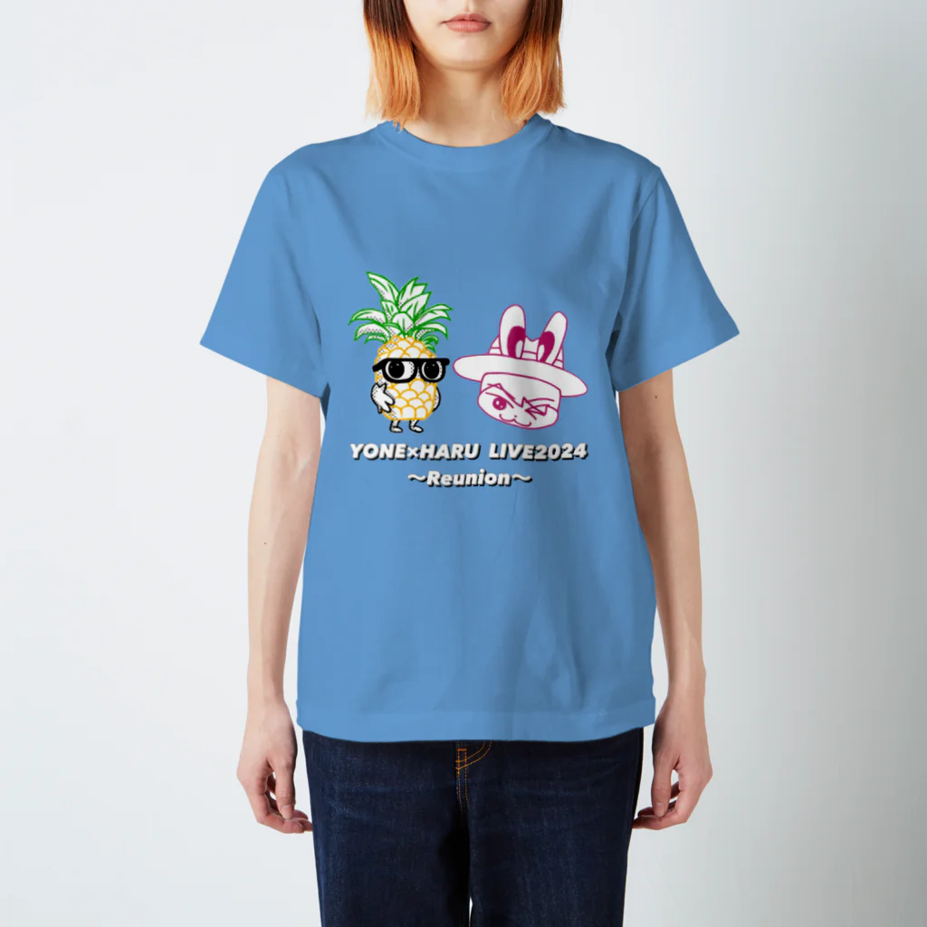 YONE×HARU  LIVE2024〜Reunion〜のぱなっぷるくん×ハルうさぎ スタンダードTシャツ