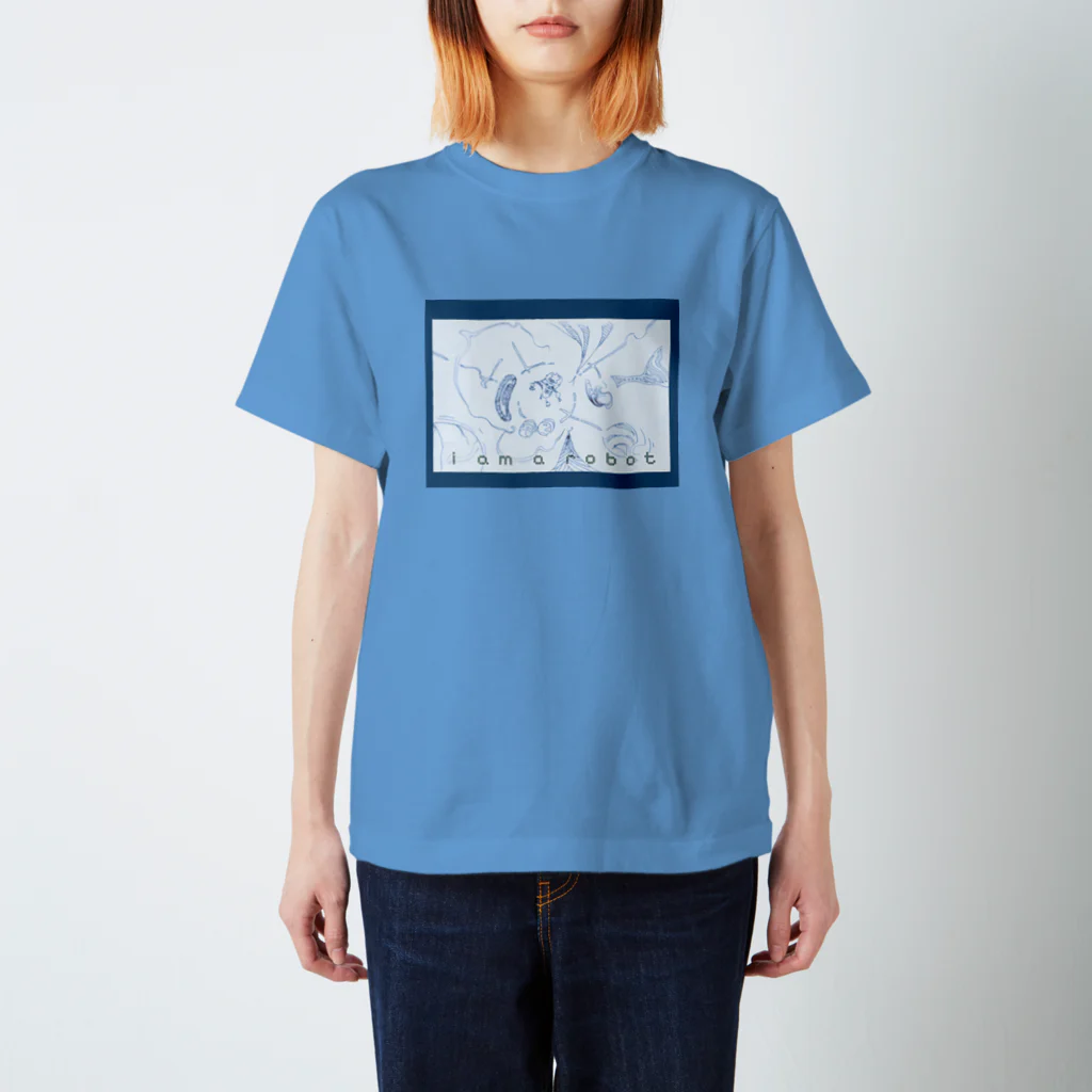 3ko4baSHOPのi am a robot Ⅱ Regular Fit T-Shirt