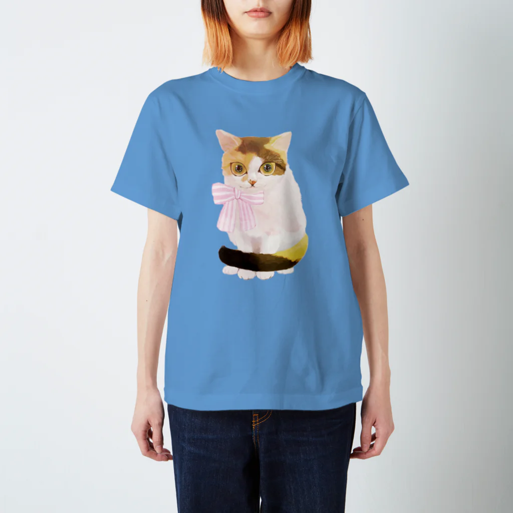 ねこかりんのよそいき三毛猫さん スタンダードTシャツ