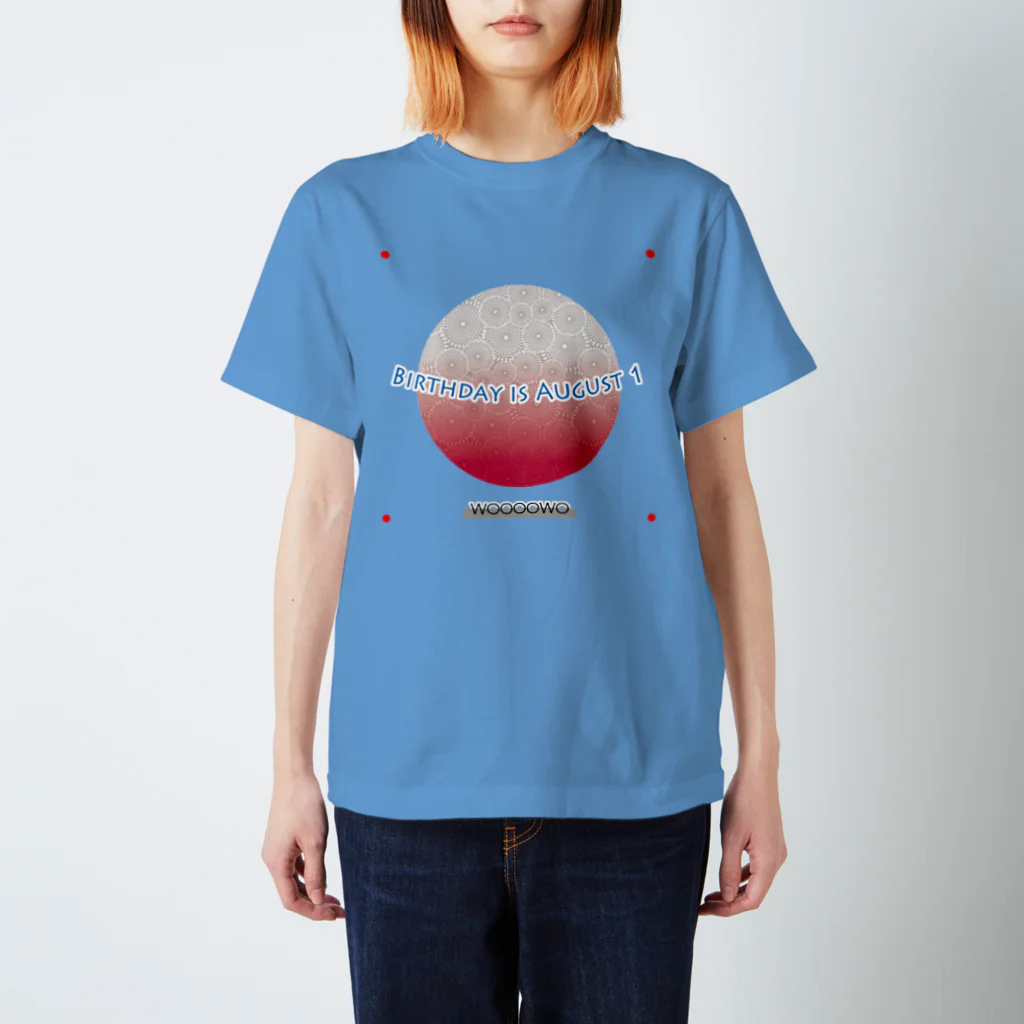 WOOOOWOの誕生日は8月1日です。 スタンダードTシャツ