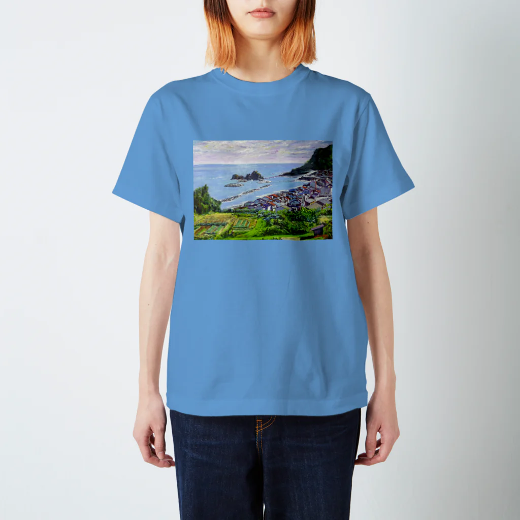 ミニ画廊ヨシデンの能生海岸 Regular Fit T-Shirt