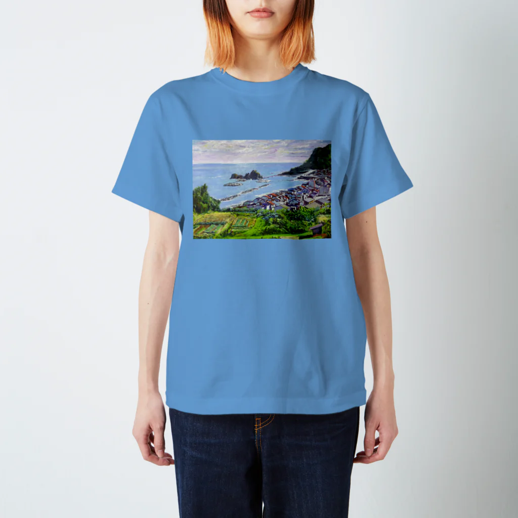 ミニ画廊ヨシデンの能生海岸 スタンダードTシャツ