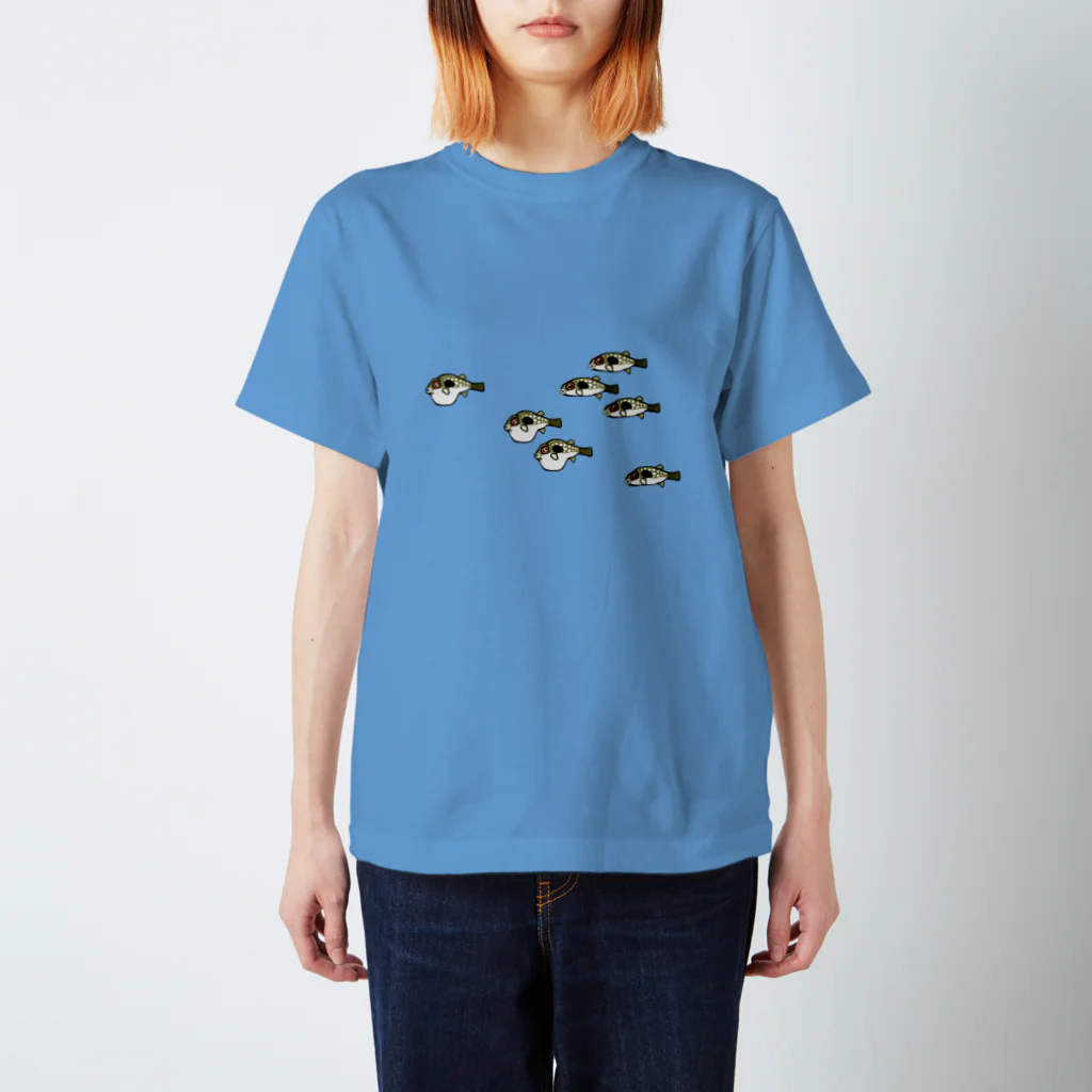 魚長～UoChou～の群れて泳ぐぜ！クサフグ Regular Fit T-Shirt