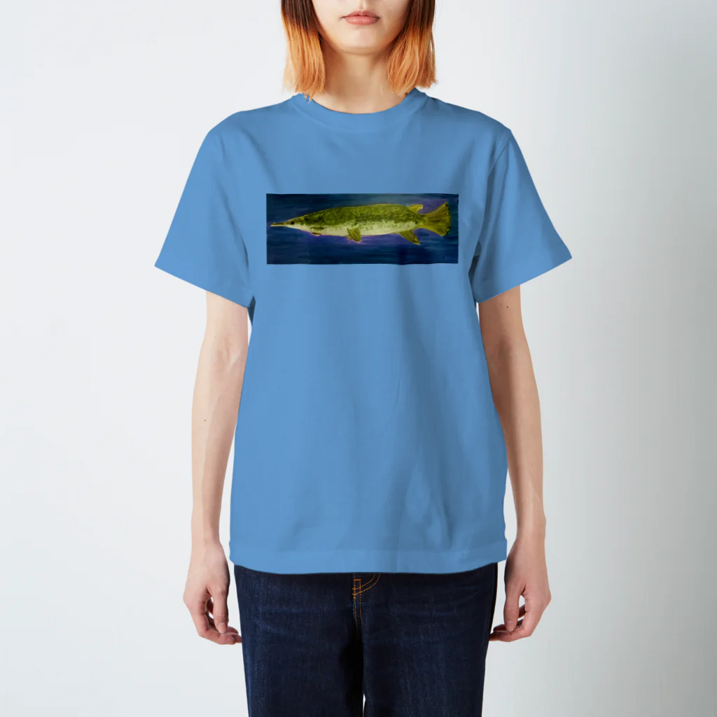 魚子のアリゲーターガー スタンダードTシャツ