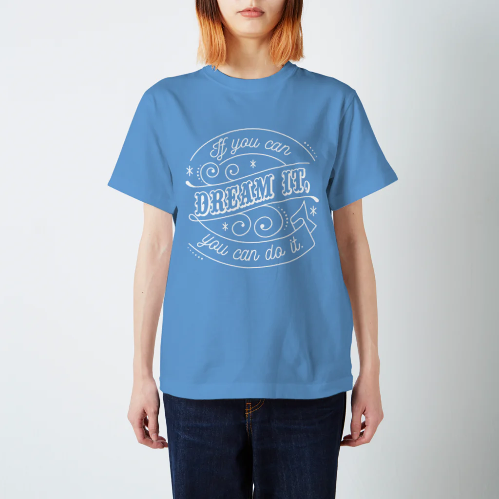 【公式】まるいねこのIf you can dream it, you can do it. Regular Fit T-Shirt