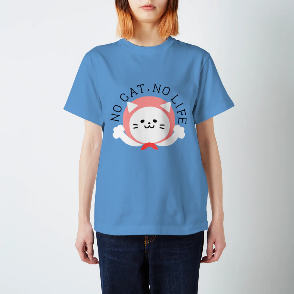 もちぱっちのノーキャットノーライフ スタンダードTシャツ