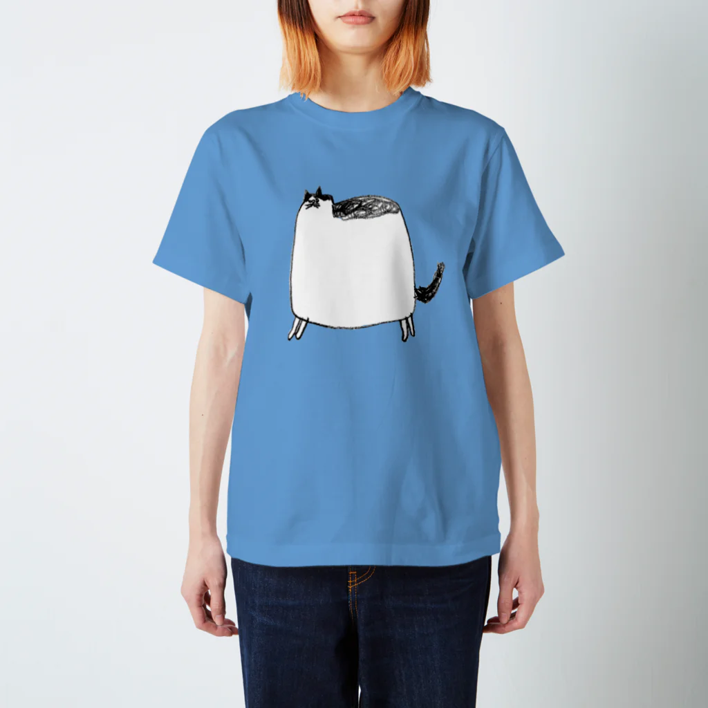 sucre usagi (スークレウサギ）のぶくぶくねこ スタンダードTシャツ