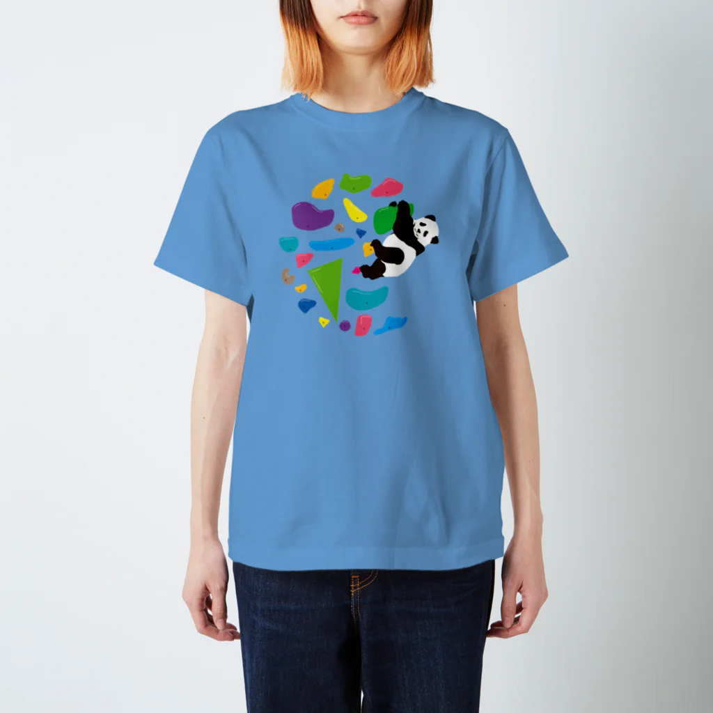 HIGEQLOのGO CLIMB PANDA スタンダードTシャツ