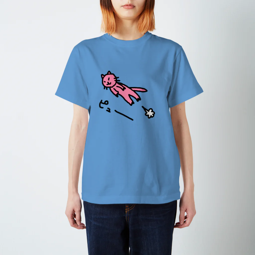 fuukinの飛んでる猫 Regular Fit T-Shirt