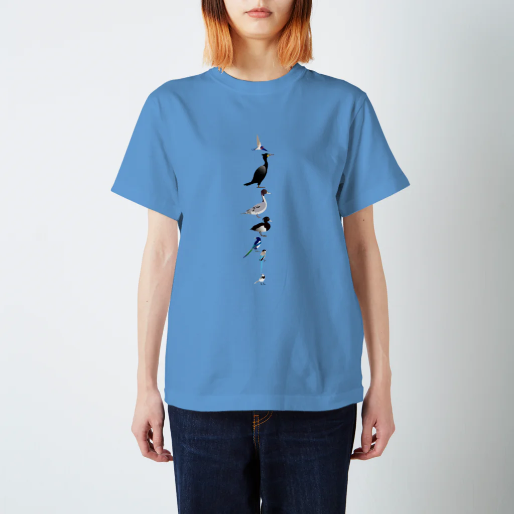 エダマメトイチ雑貨店のカッコいい鳥たち スタンダードTシャツ