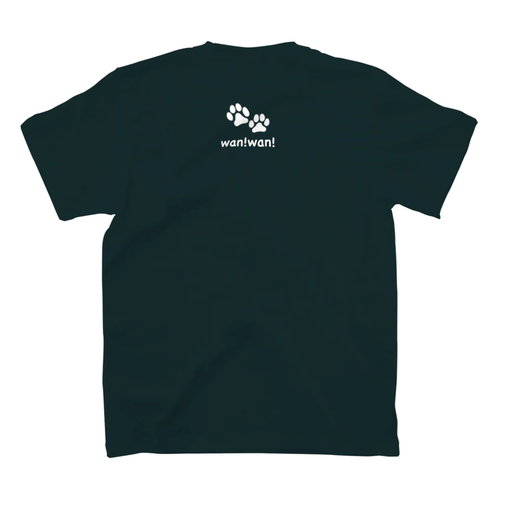 bow and arrow のパグ犬 スタンダードTシャツの裏面