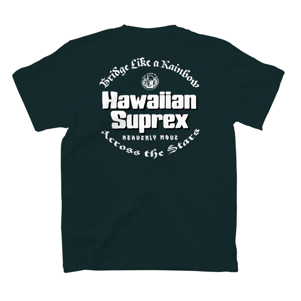 ハワイスタイルクラブの〔Back Print〕 Hawaiian Suprex スタンダードTシャツの裏面