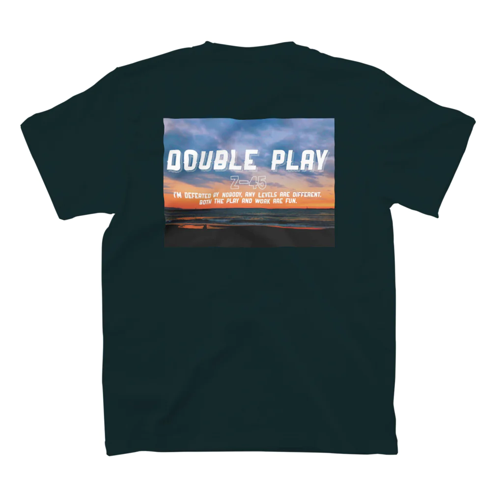 DOUBLE PLAY®︎のLOGO WHITE スタンダードTシャツの裏面