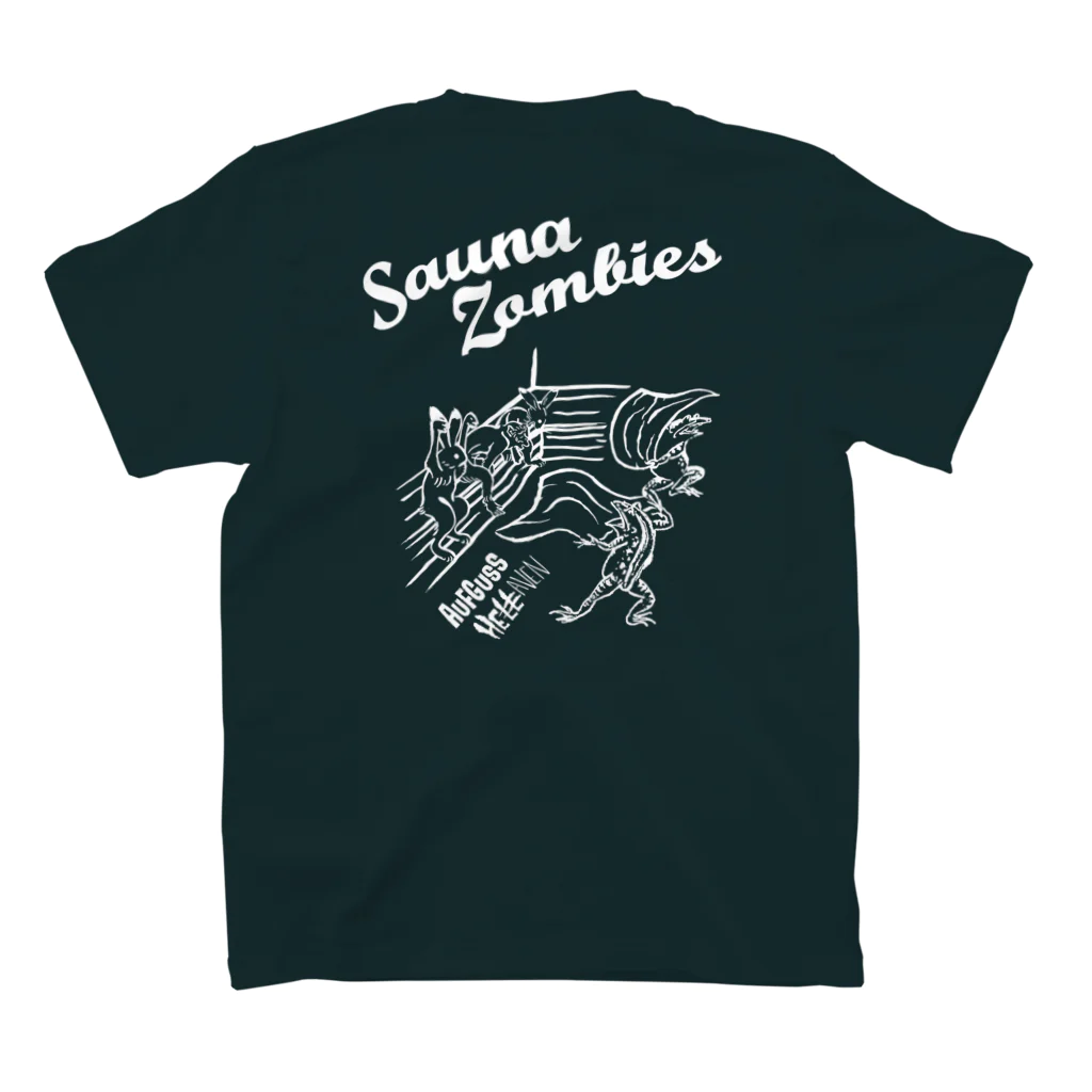 SAUNA ZOMBIESのSAUNAZOMBIES - アウフギーガ T DARK- スタンダードTシャツの裏面