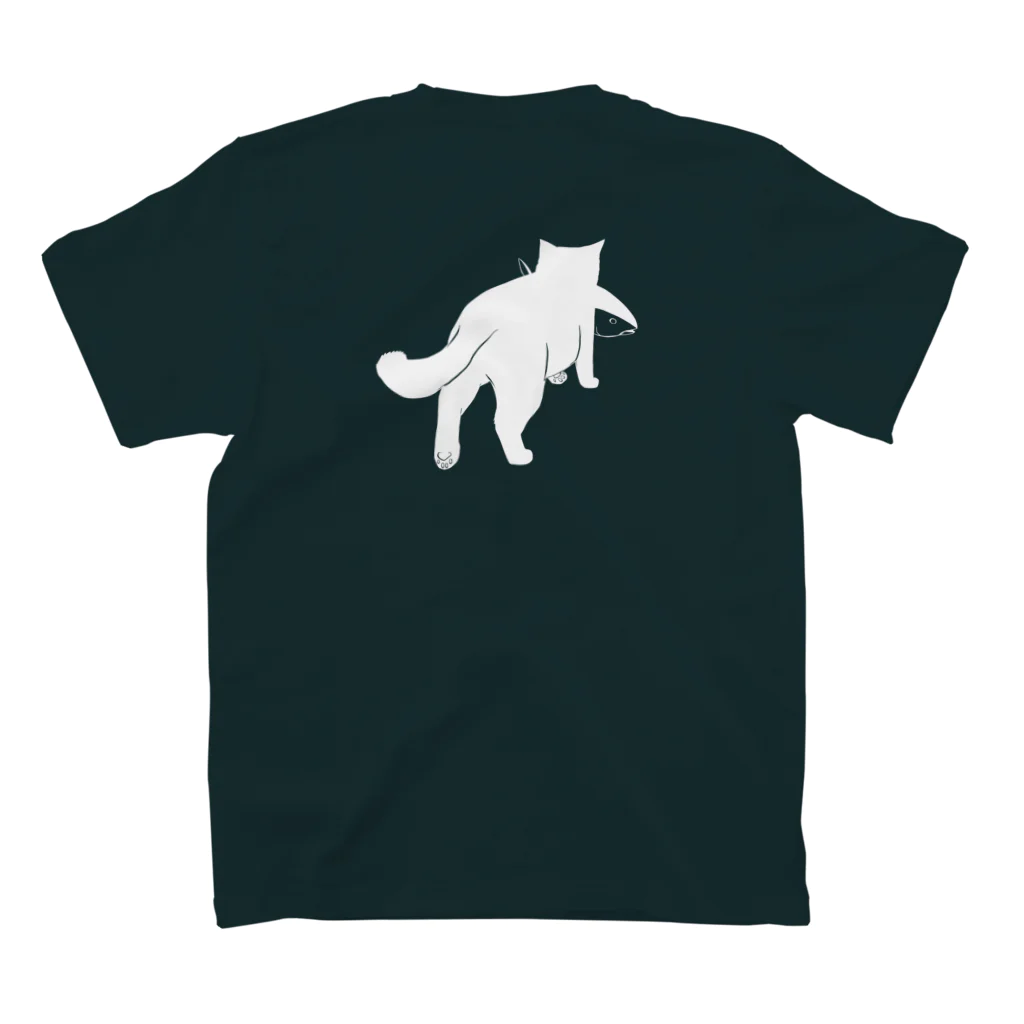 猫社謹製のどら猫かつお（フロント） Regular Fit T-Shirtの裏面