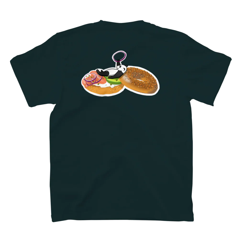 mayon's animal shopのベーグルパンダ　BagelPanda スタンダードTシャツの裏面