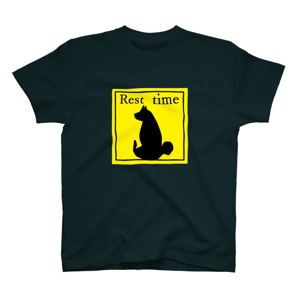 いっぷく処 てんてんのもっちり柴シルエット１(Rest time) Regular Fit T-Shirt