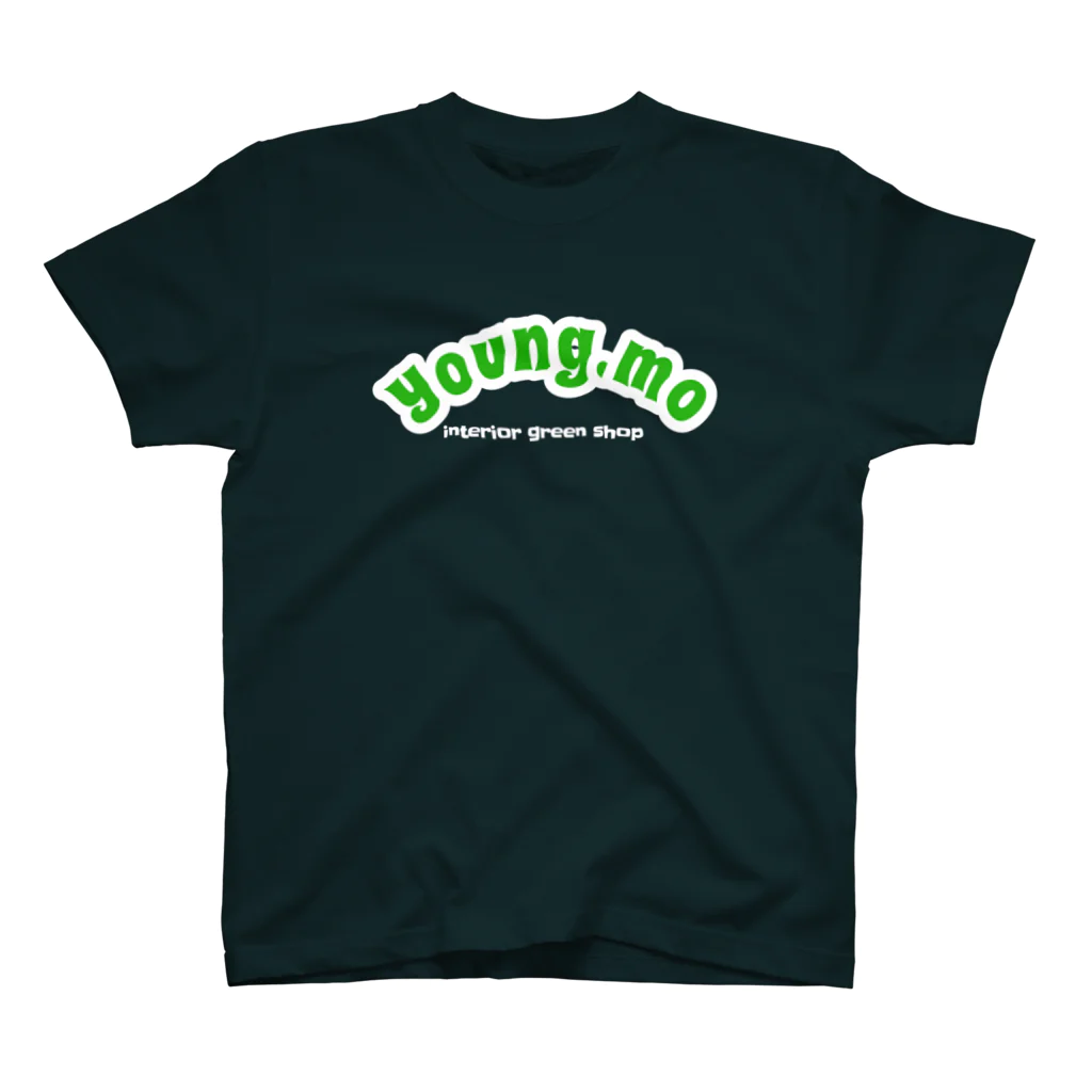 young.moのCOLLEGE LOGO BLACK Regular Fit T-Shirt