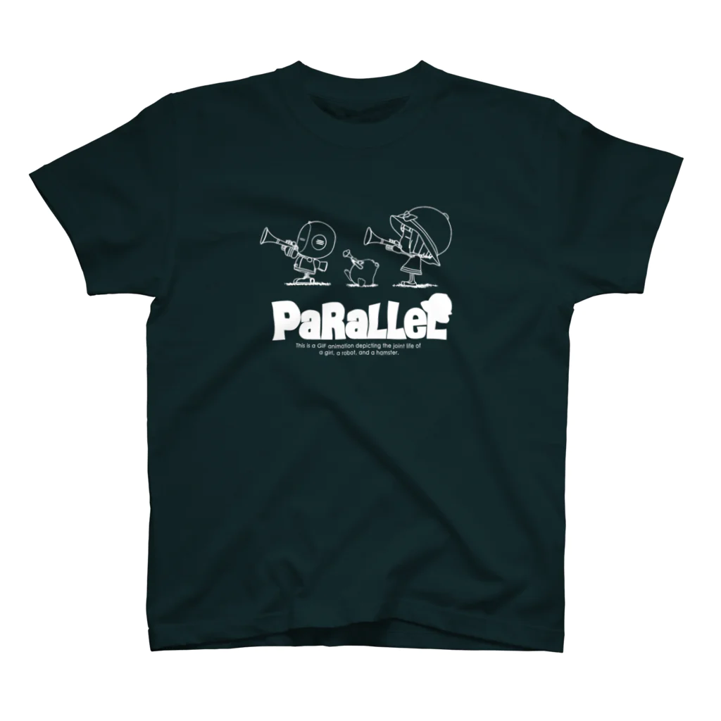 PaRaLLeL shopのパラレル トランペットver.（ライン：ホワイト） スタンダードTシャツ
