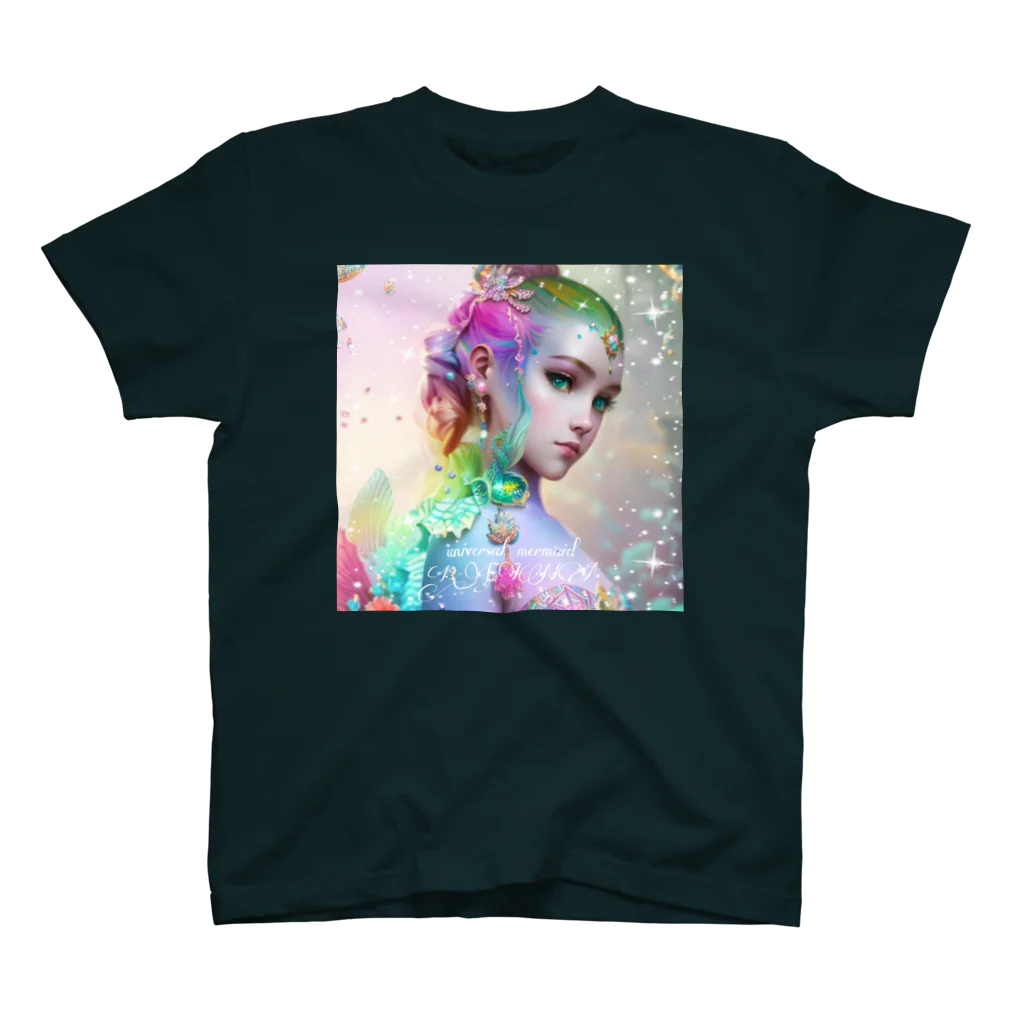 💖宇宙整体♪🌈♪こころからだチャンネル♪💖のuniversal mermaid  LARA Regular Fit T-Shirt