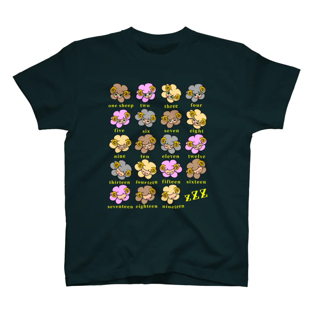 momolove の羊がいっぱい スタンダードTシャツ