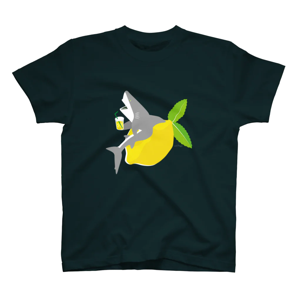 さかたようこ / サメ画家のレモネードサメ〈 濃いめの色味をお選びください 〉 スタンダードTシャツ