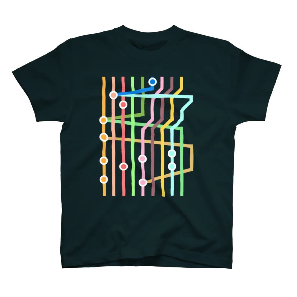 marycoのGit Stripe Regular Fit T-Shirt