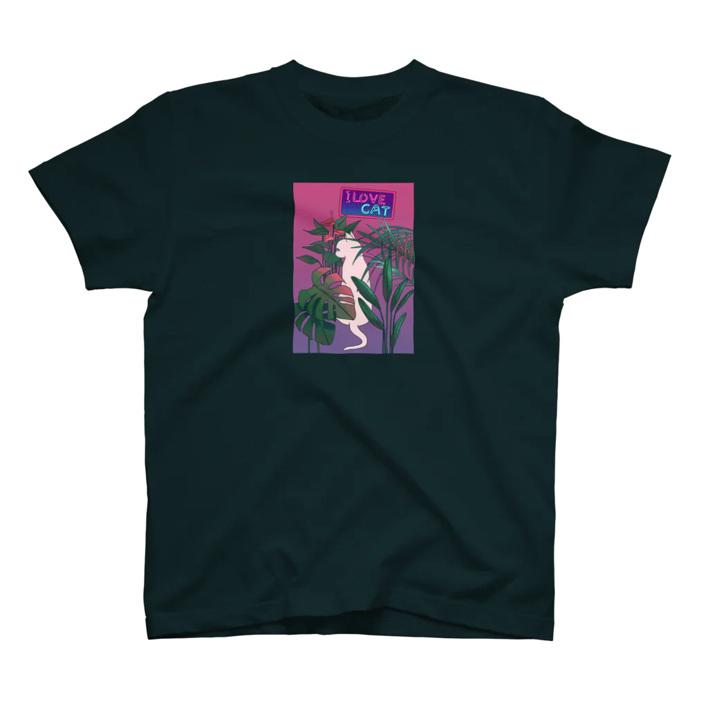 Sugar RushのSUMMER猫ちゃんmidnight ver Regular Fit T-Shirt