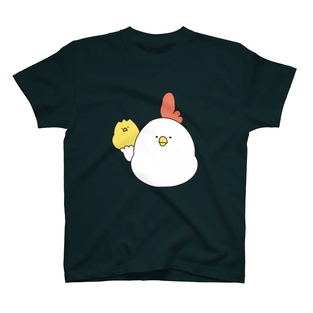 毎日でぶどり🐔🐤のでぶどりとひよ スタンダードTシャツ