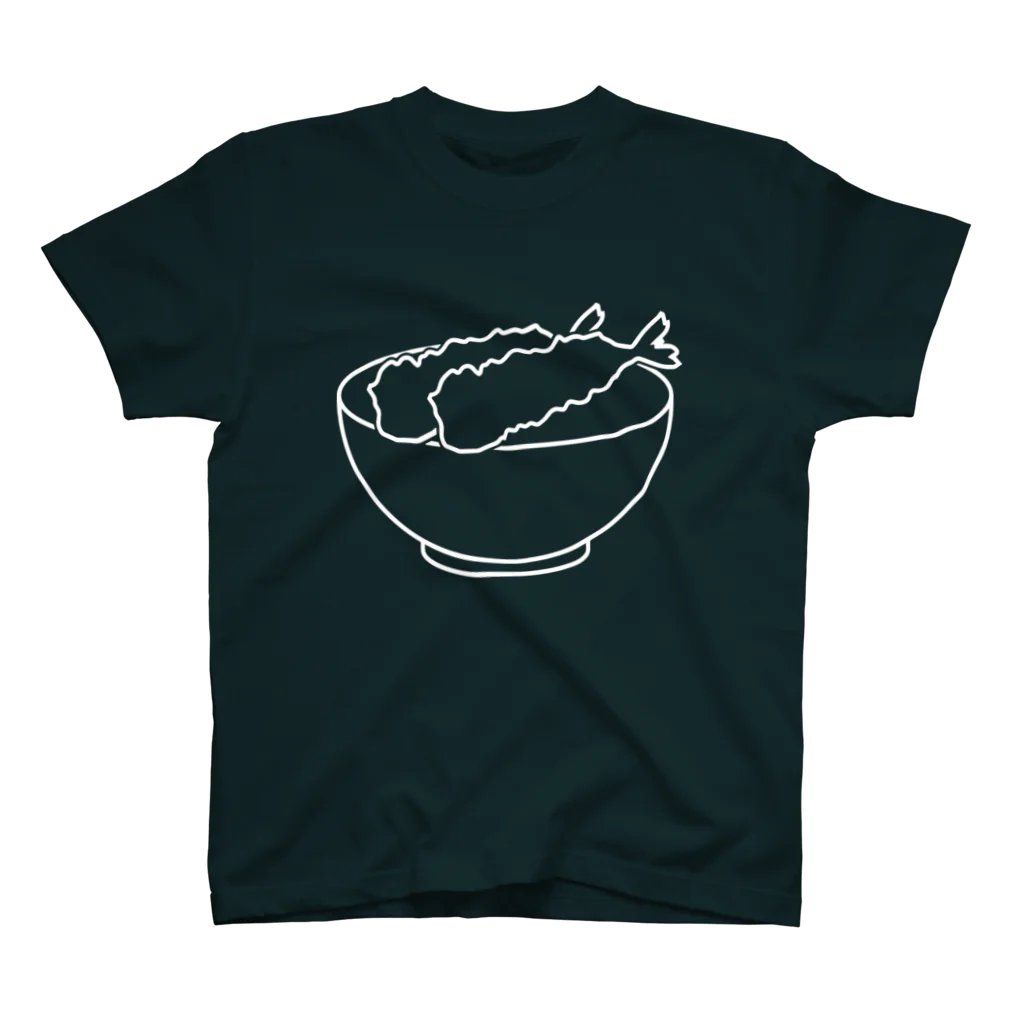 askewの天丼(白) スタンダードTシャツ