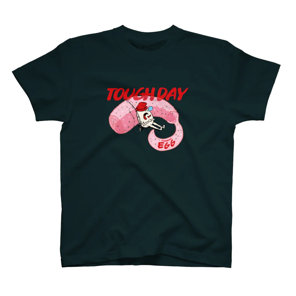 FISHERMAN EGGのEGG YUDETAMA TOUGH DAY スタンダードTシャツ