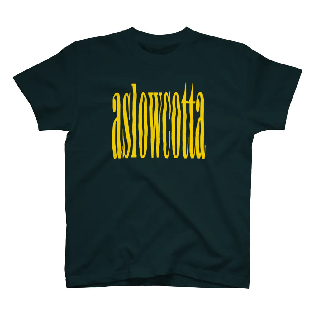 aslowcottaグッズショップのaslowcottaバンドTシャツ イエローver. Regular Fit T-Shirt