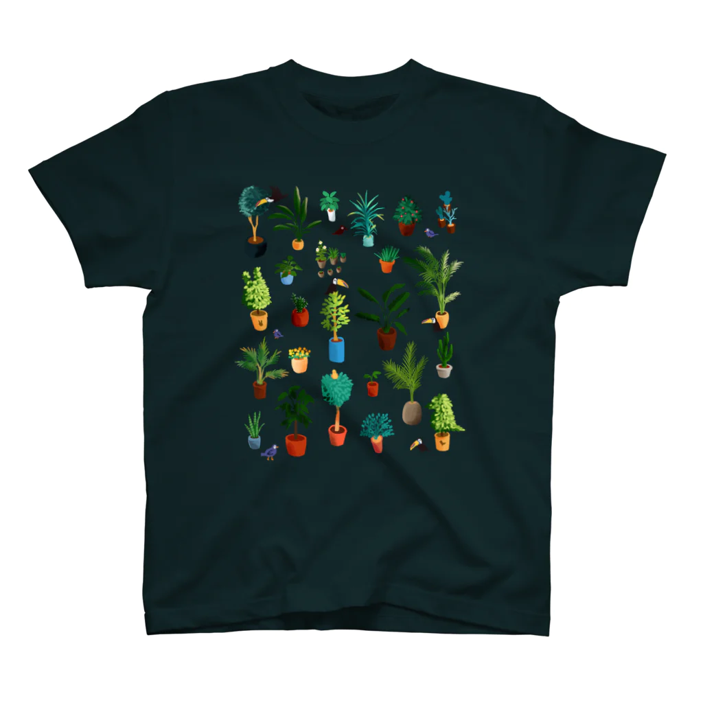 喫茶角砂糖の観葉植物 スタンダードTシャツ