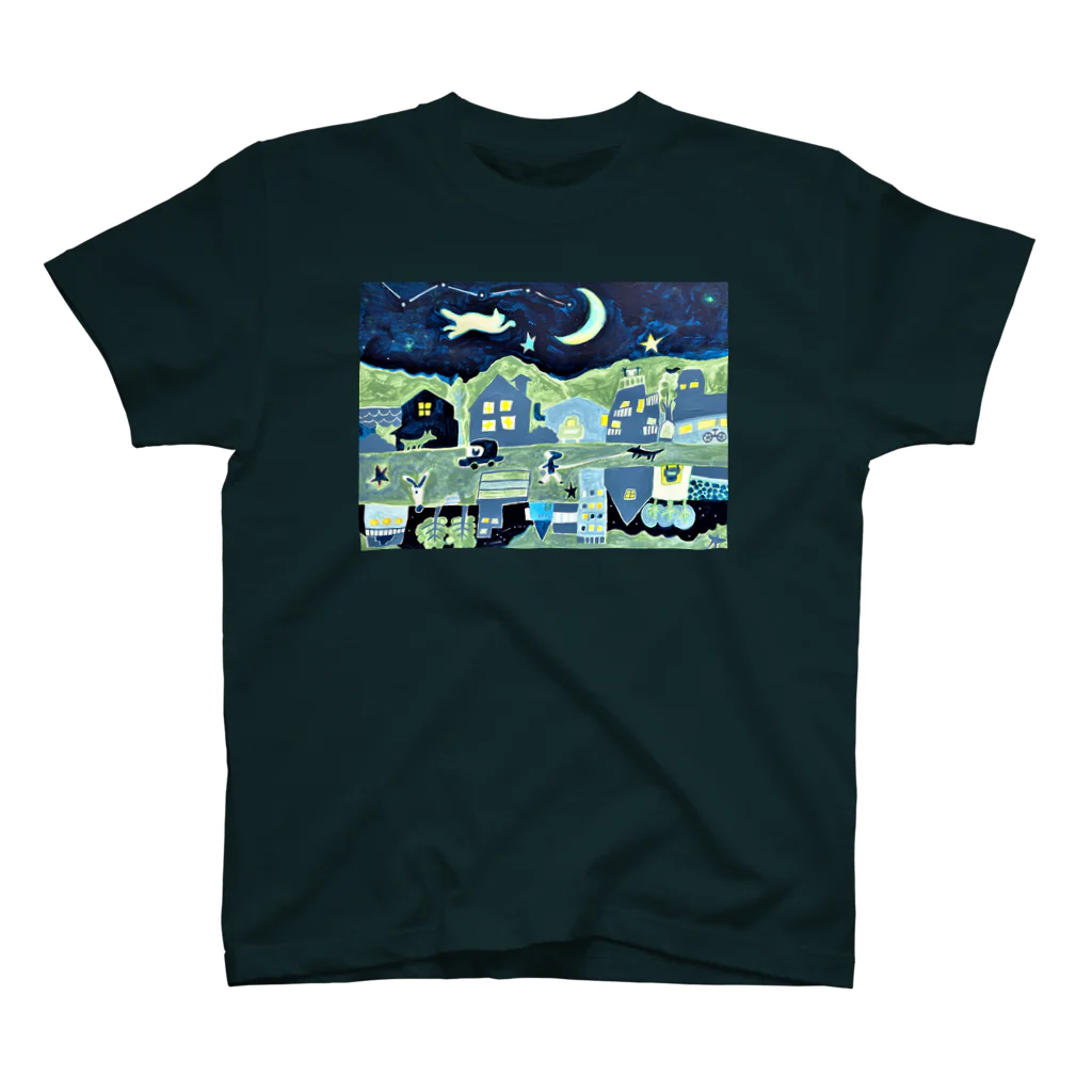 キムラトモミの夜の散歩 Regular Fit T-Shirt