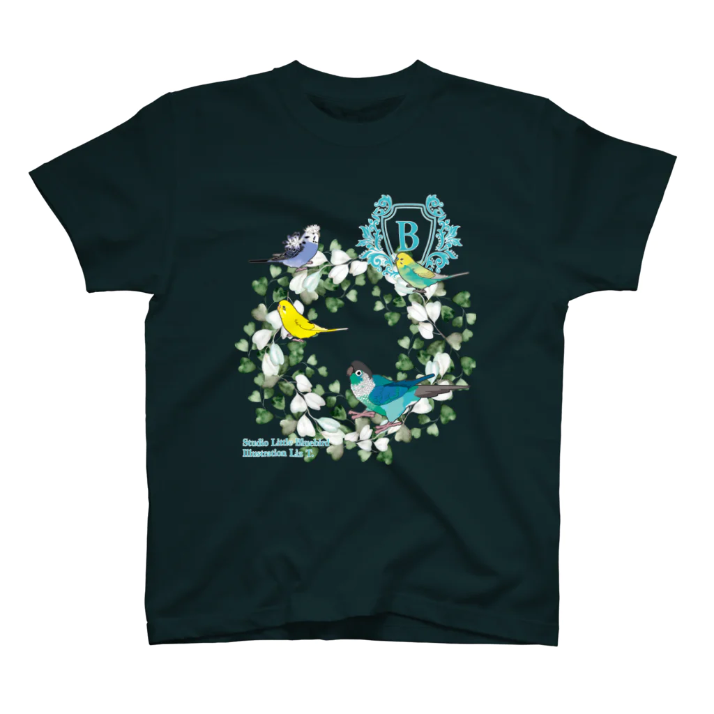 青いことり工房@徐行運転のbudgies green スタンダードTシャツ