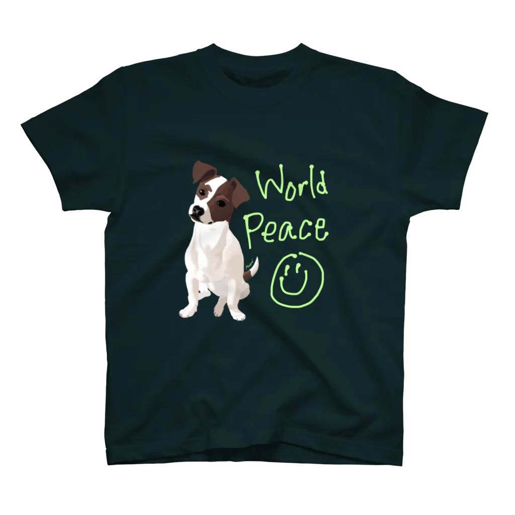 mayon's animal shopのWorldPeace世界の平和をアピールしよう スタンダードTシャツ