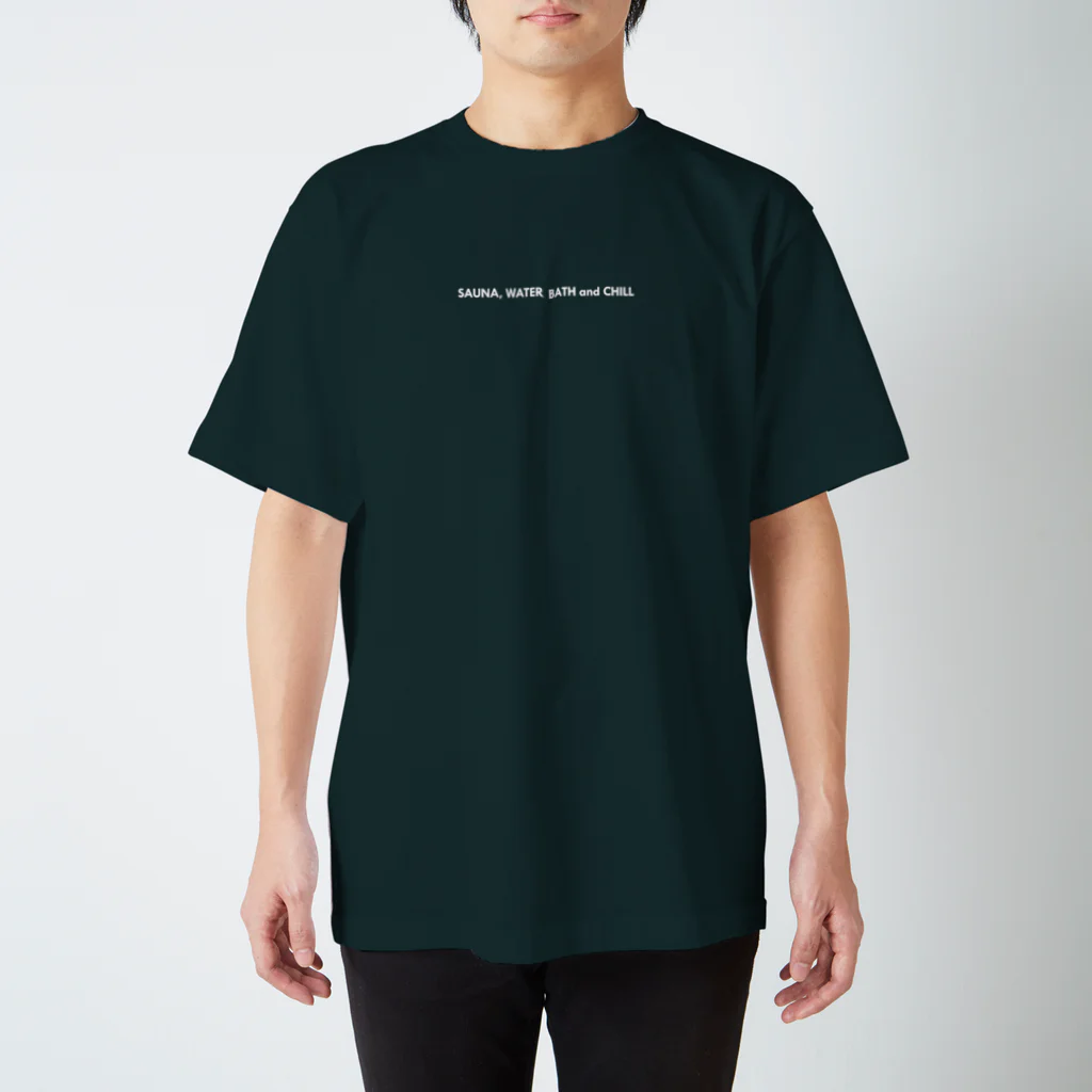 ShichifukuTokyoのSAUNA, WATER BATH and CHILL　Tシャツ Regular Fit T-Shirt