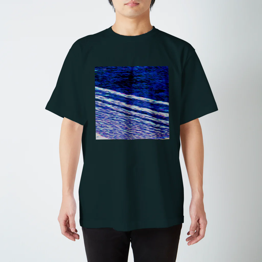 水草の波打ち際（夜） Regular Fit T-Shirt