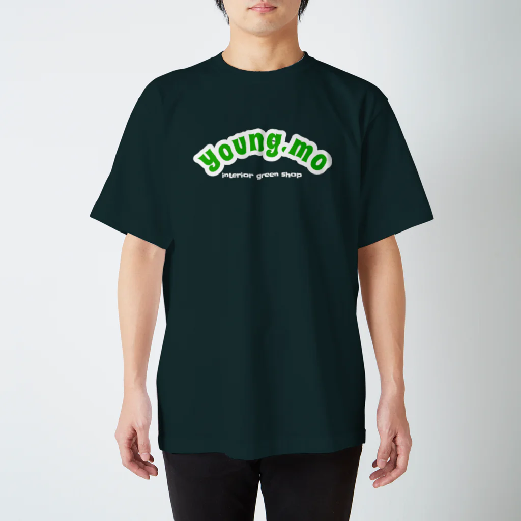 young.moのCOLLEGE LOGO BLACK Regular Fit T-Shirt