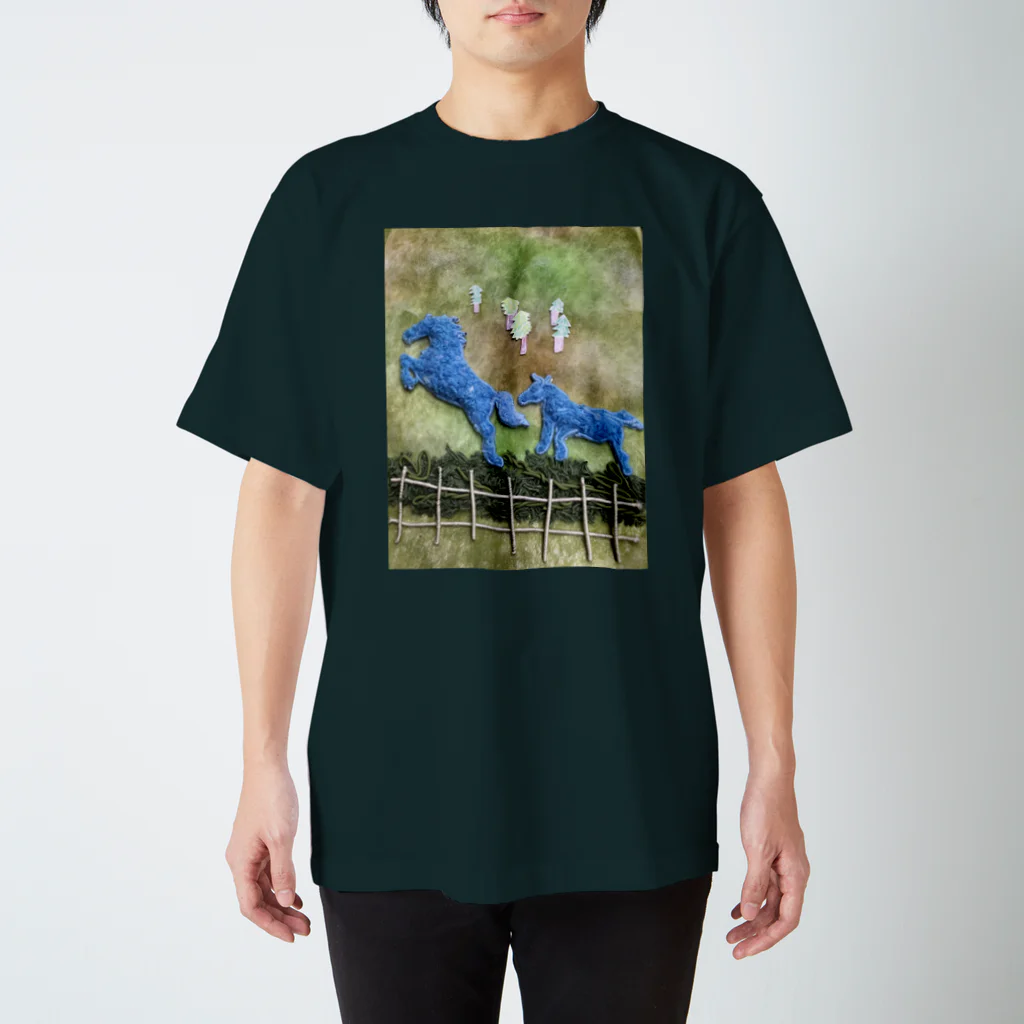 第2喜楽家の絶滅危惧種シリーズ　モウコノウマ スタンダードTシャツ