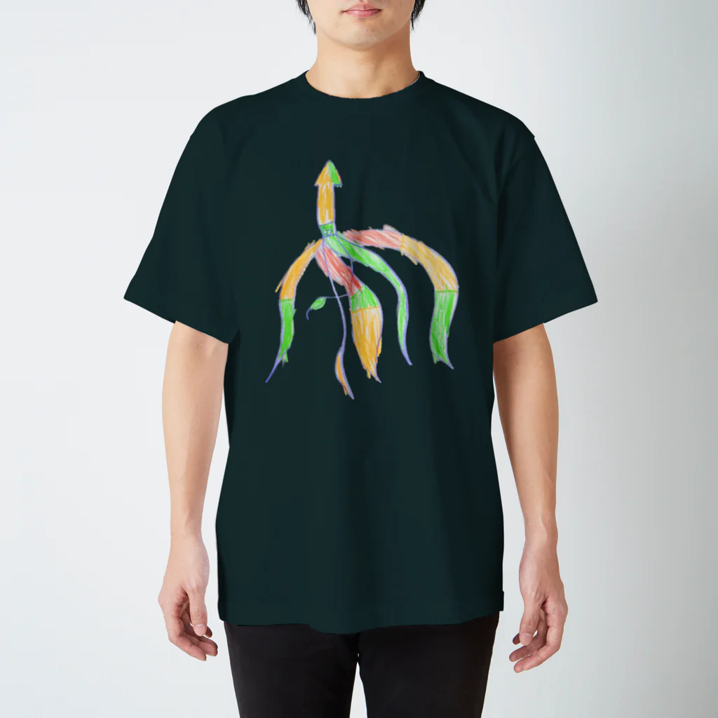 こども深海生物屋さんのダイオウイカ撮影 スタンダードTシャツ