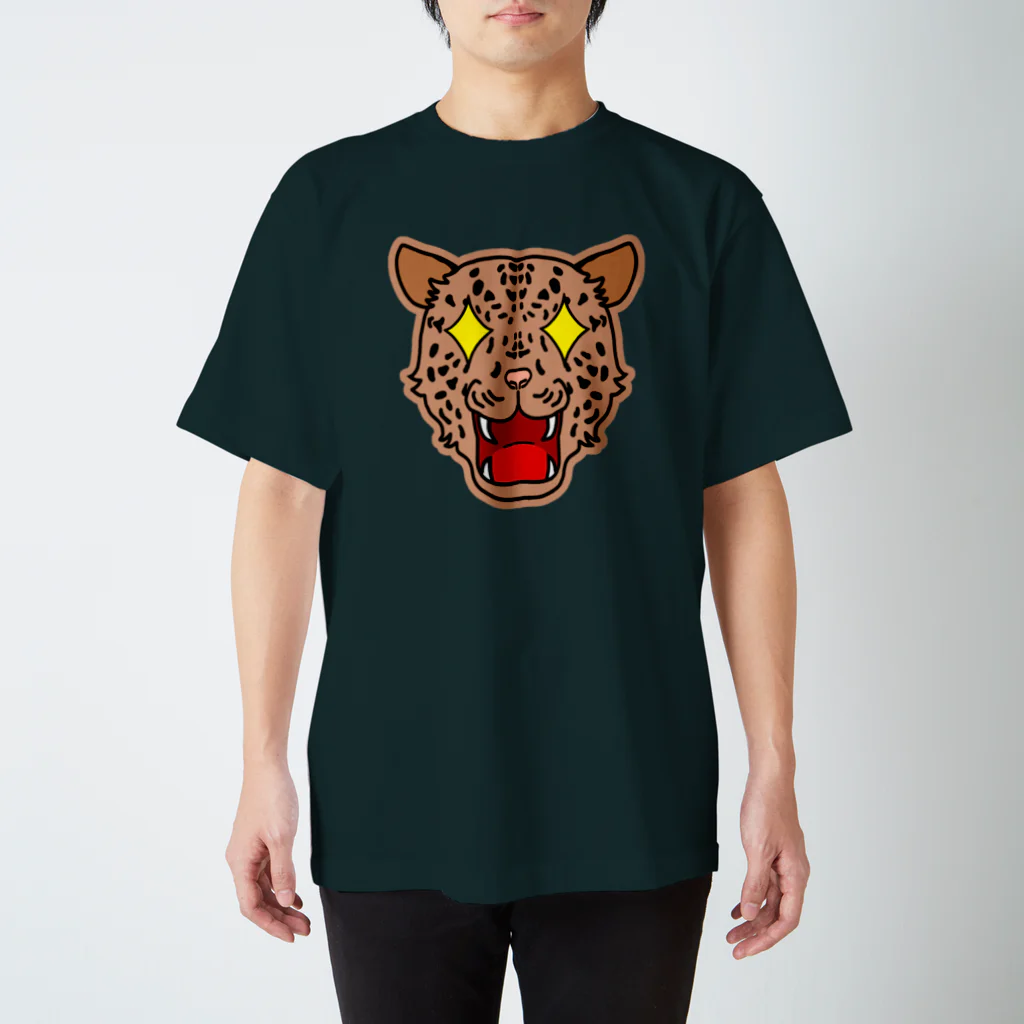 ぺぷ屋のおめめきらんヒョウ スタンダードTシャツ