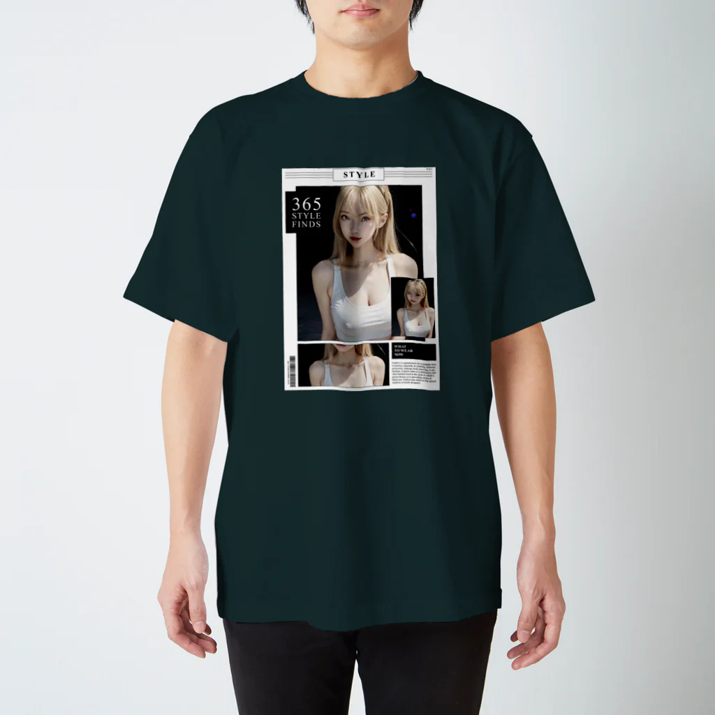 sounya sounyaの美女 図鑑（スポブラ） Regular Fit T-Shirt