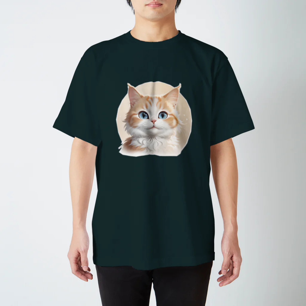 こひさま ショップ - 陽だまりの笑顔のねこのとらひげ Regular Fit T-Shirt