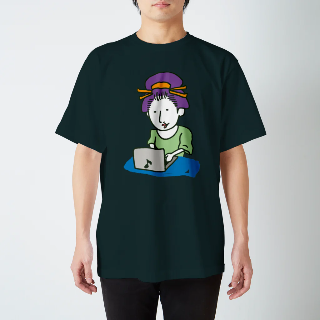 Oedo CollectionのPC Girl／濃色Tシャツ 티셔츠