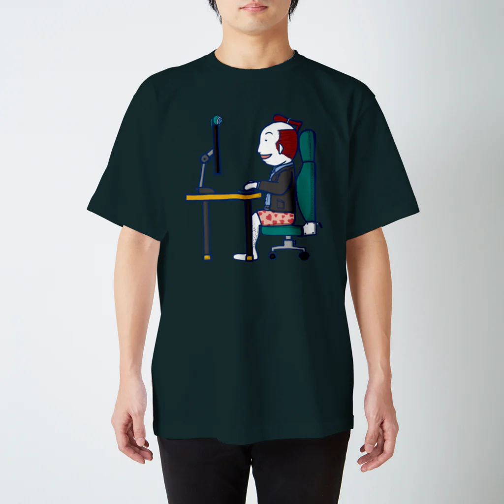 Oedo CollectionのRemote Working Boy／濃色Tシャツ スタンダードTシャツ