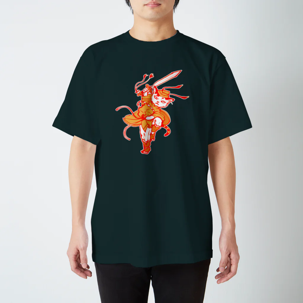 もけけ工房 SUZURI店のびわ鐘馗さま。 スタンダードTシャツ